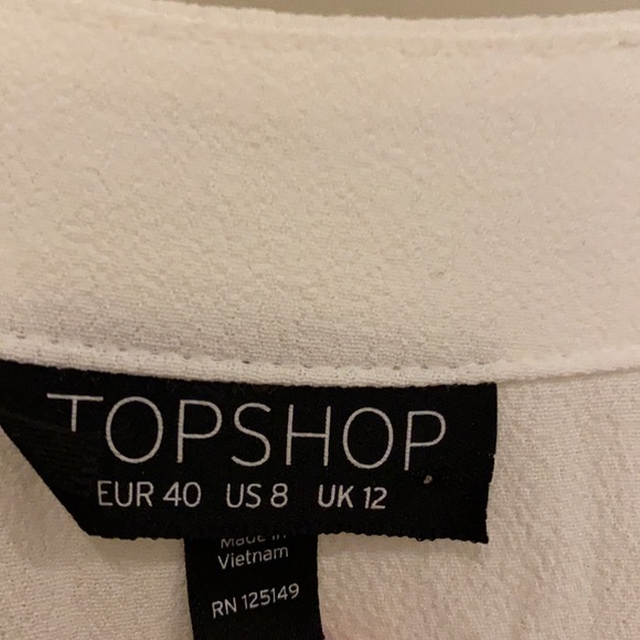 Topshop White Button Down - Picture 3 of 4